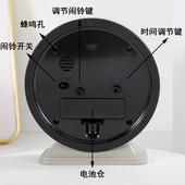 闹钟床头静音g简约卧室台式 时钟儿童专用学生用起床神器桌面闹钟