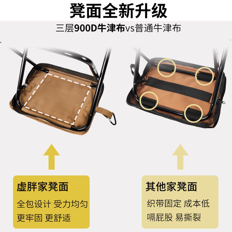 折叠小凳子户外折叠便携式超轻铝合金马扎板凳旅T行排队无座手包