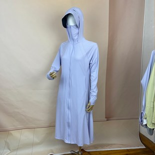 D42 云袍1 蕉家女士防I晒衣长款