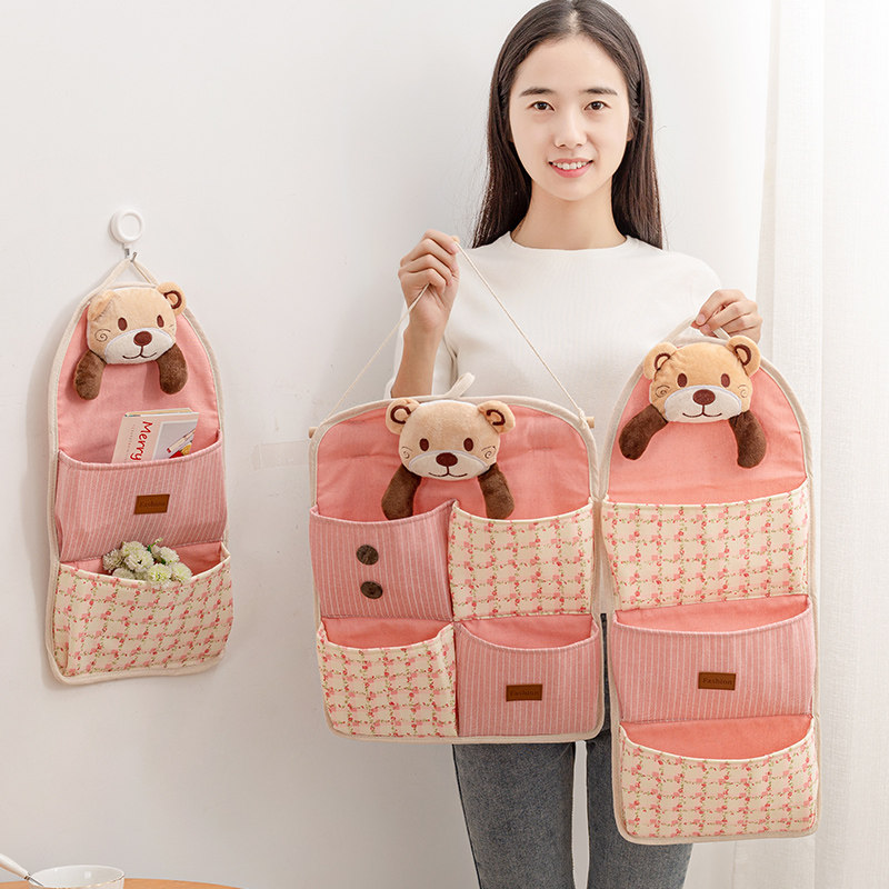 布艺钥匙手机杂物收纳袋宿u舍神器门后挂墙上墙挂式学生多层壁挂,收纳整理,收纳挂袋,淘宝优惠券,粉丝福利购,淘宝优惠卷
