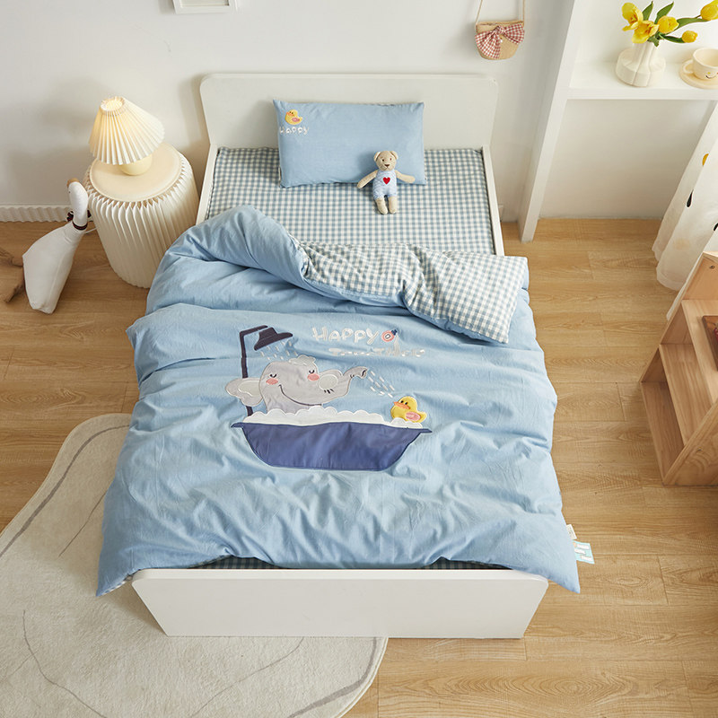 纯棉幼儿园被子三件套全棉被z褥六件套午睡入园婴儿童床上用品