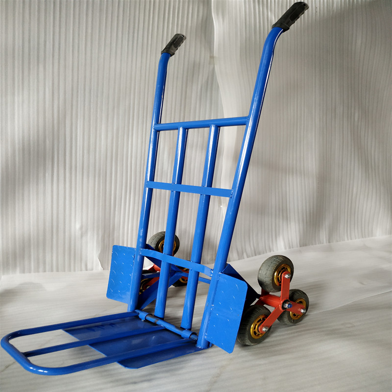 爬楼车六轮上楼梯神器o搬运行李车手拉推车载重王下楼折叠拉杆拖