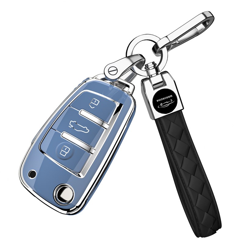 适用奥迪Q3钥匙套2023款Q2L扣Al高端A3L女Q7男TT车内X装饰用品大