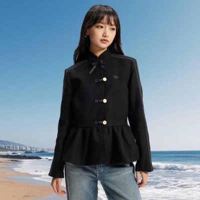 马年系列|滔搏adidas阿迪达斯三叶草女子运动健身夹克外套KR5068