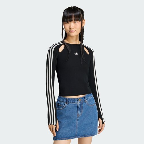 滔搏adidas阿迪达斯三叶草女子STREET W TEE LS运动长袖T恤LE3632
