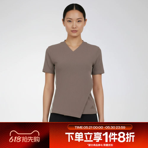 滔搏adidas阿迪达斯女子舒适时尚百搭运动休闲短袖T恤KT7280