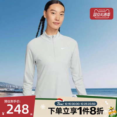 滔搏NIKE耐克女子跑步上衣运动休闲长袖针织衫T恤HV2843-034