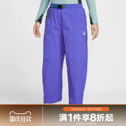 滔搏NIKE耐克女子宽松直筒梭织运动休闲长裤IF0142-430