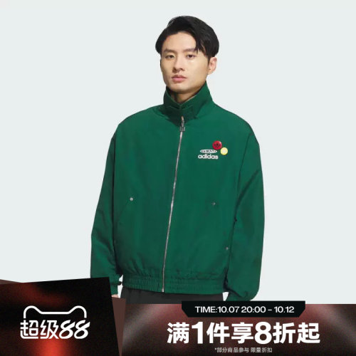 滔搏adidas阿迪达斯三叶草男子休闲运动宽松外套工装夹克KC0136