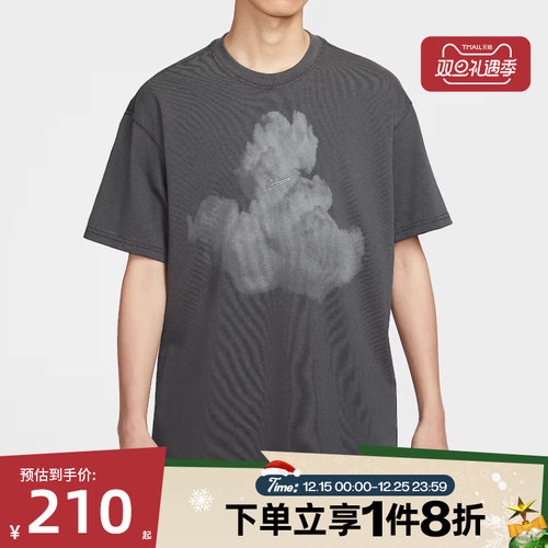 滔搏NIKE耐克男子运动休闲短袖复古印花宽松T恤HJ0779-060