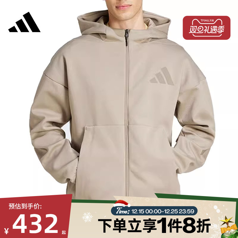 滔搏adidas阿迪达斯男子M Z.N.E. FZ针织连帽运动外套JC5495