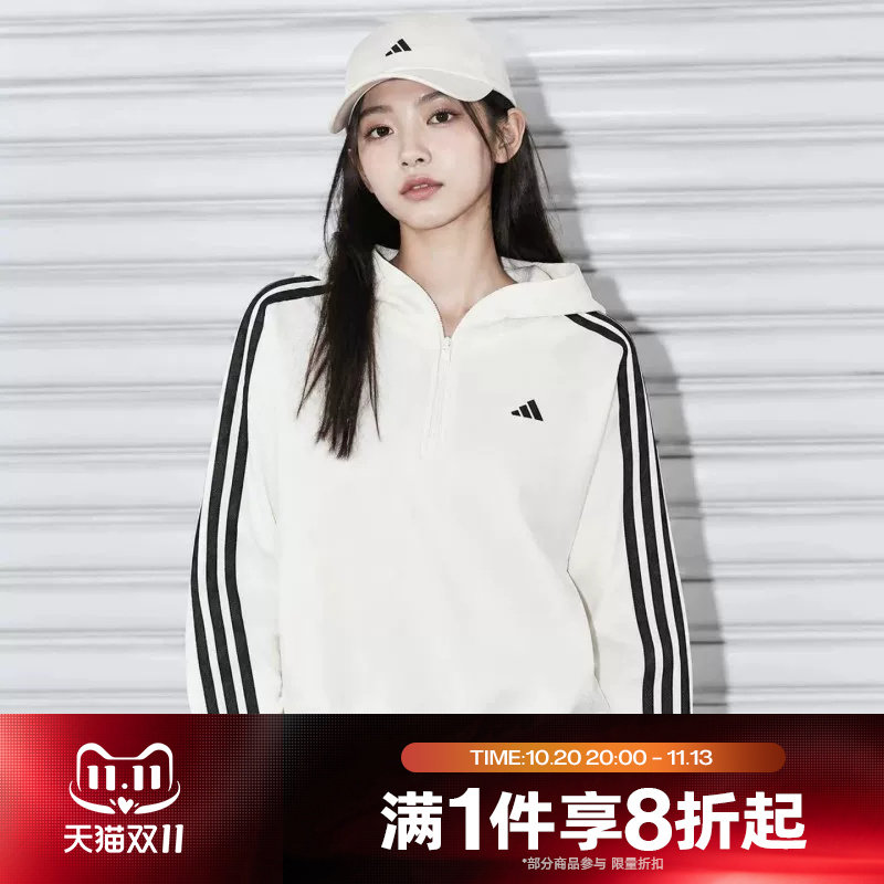 滔搏adidas阿迪达斯女子运动舒适休闲套头衫卫衣KZ1562