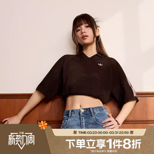 滔搏adidas阿迪达斯三叶草女子运动休闲短袖 T恤KE0198