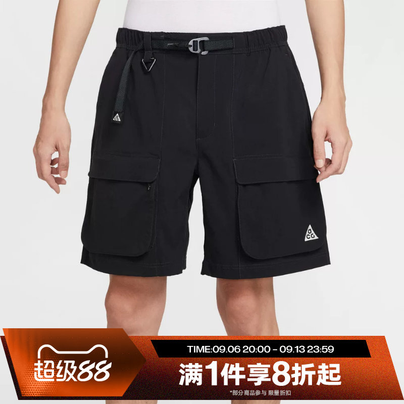 滔搏NIKE耐克男子ACG户大口袋外运动休闲五分裤短裤HV0594-010图片