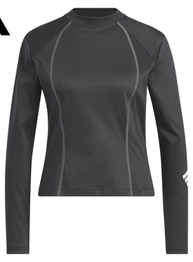 滔搏adidas阿迪达斯女子FUSTL TEE LS针织长袖运动T恤JY8069