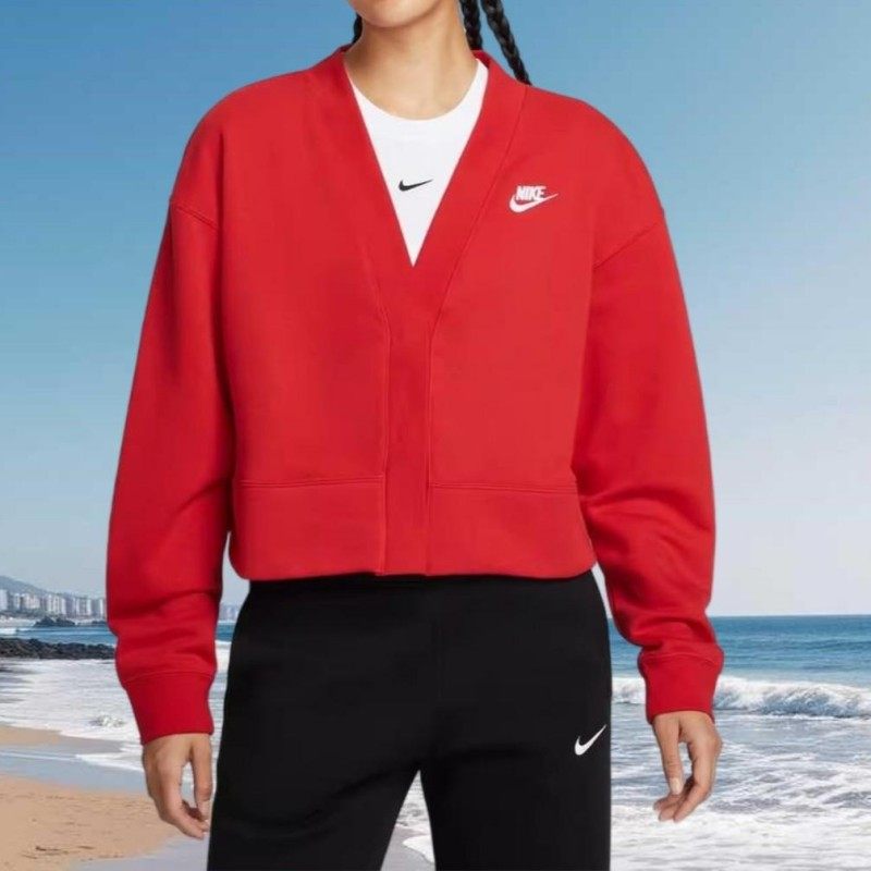 滔搏NIKE耐克女子开衫外套刺绣小标宽松休闲针织夹克IF5456-657,运动服/休闲服装,运动茄克/外套,淘宝优惠券,粉丝福利购,淘宝优惠卷