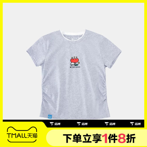 滔搏converse匡威女子运动休闲时尚百搭舒适短袖T恤WCK173-G59