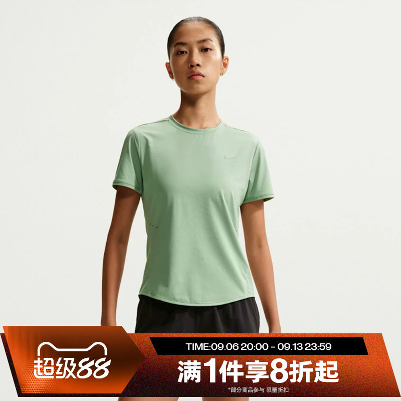 滔搏NIKE耐克女子跑步上衣运动休闲短袖T恤HM9699-006