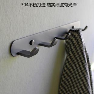 34不锈心钢实排钩0浴新室挂衣钩衣服挂钩打孔衣钩毛巾勾加305厚品