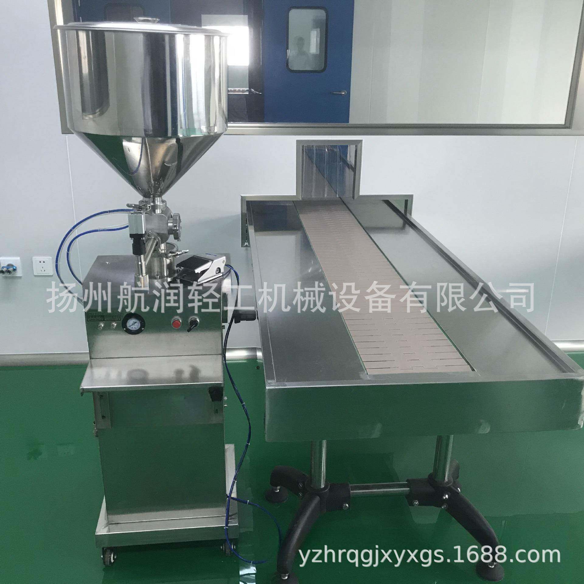 半体自动立膏体灌装机带搅拌定量49单头膏机分装填充式小型灌装机