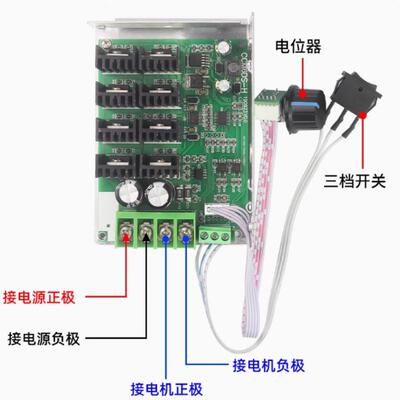 RLIP正WM大功率直流电机调速器H桥换向转控制反C器CM6DS-H