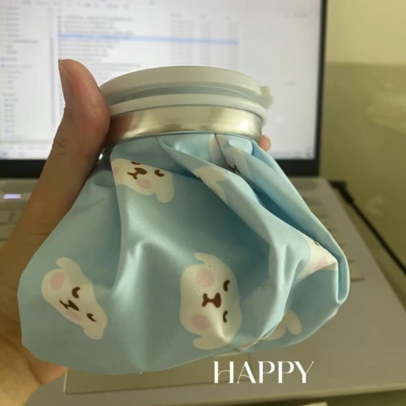 申裕斌同款布冰袋可愛(ài)卡通夏季注水冷敷熱敷袋重復(fù)使用迷你理療袋