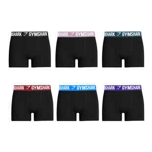 Gymshark男子运动休闲高弹亲肤平角弹性面料内裤2 不支持退换