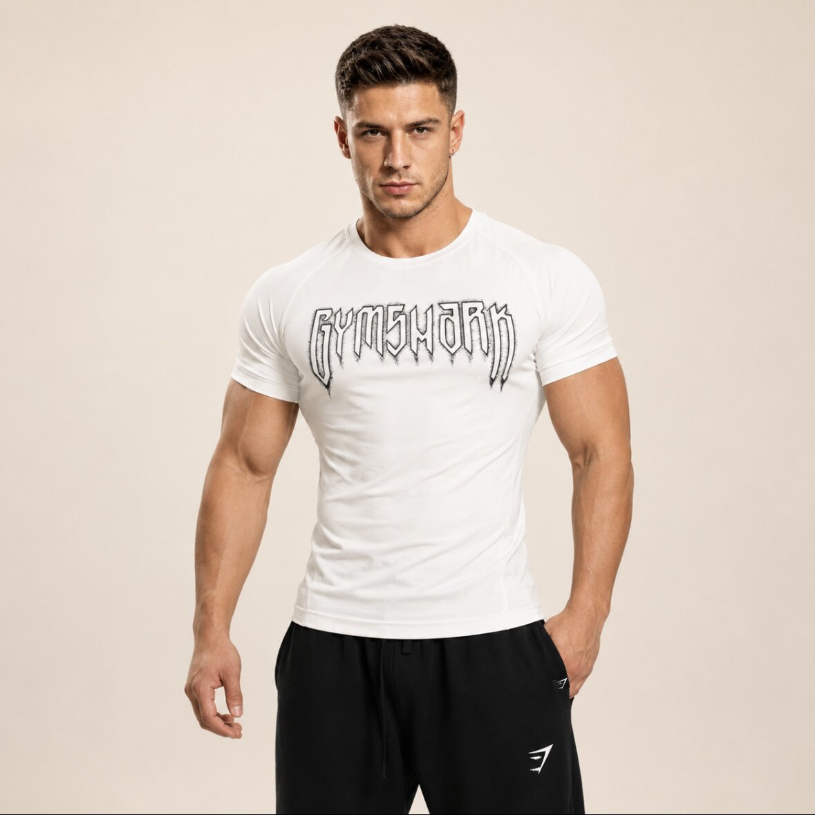gymshark吸气透汗撸铁健身衣