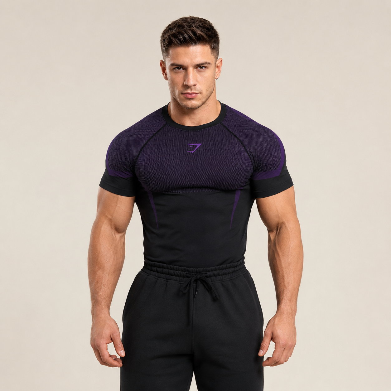 CTU gymshark2026年新款onyx针织无缝肌肉男女健身房健身穿搭短袖