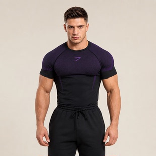CTU gymshark2026年新款onyx针织无缝肌肉男女健身房健身穿搭短袖