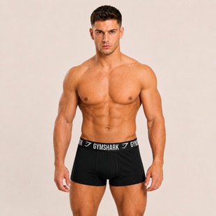 CTU Gymshark男子运动休闲高弹亲肤平角弹性面料内裤1 不支持退换