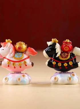 2026马年装饰招财小马摆