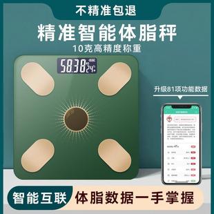 家用体重秤精准减肥蓝牙充电人体电子称计器女生宿舍小型可爱