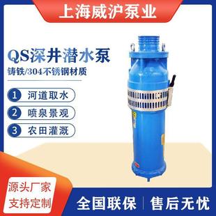 深井潜水泵井用水泵农田灌溉水泵景观喷泉水泵 QS小型潜水电泵立式