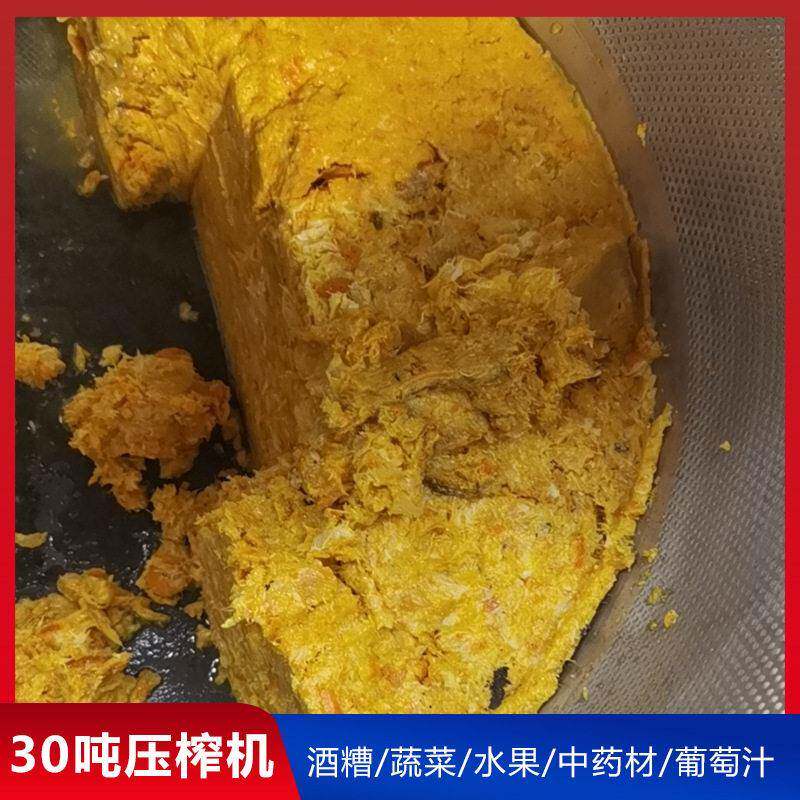 30吨200升压榨收汁机柑橘皮压榨脱水机双桶蔓越莓压榨榨汁机