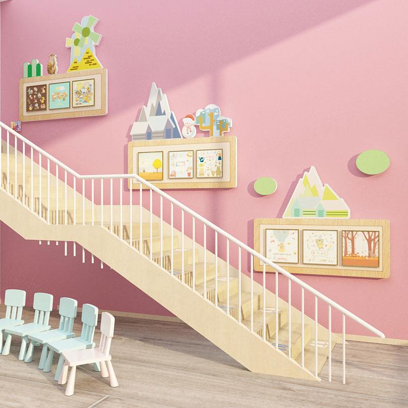 幼儿园环创主题墙面装饰成品环境布置材料学室美术室书法作品展示
