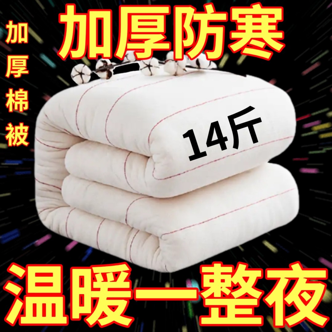 棉被子冬被棉被棉絮蓬松柔软学生保暖超厚家用四季通用加厚秋冬被