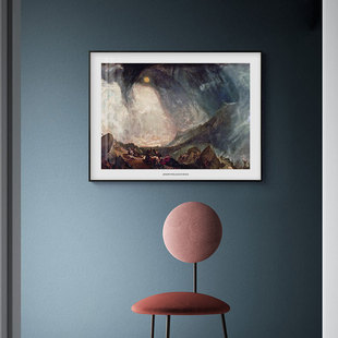 威廉透纳装饰画Turner雨蒸汽和速度英国海洋风景版画绘油画挂画