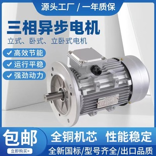 MS系列1.1kw2极立式 铝壳电机厂家定制配套减速机三相交流异步电机