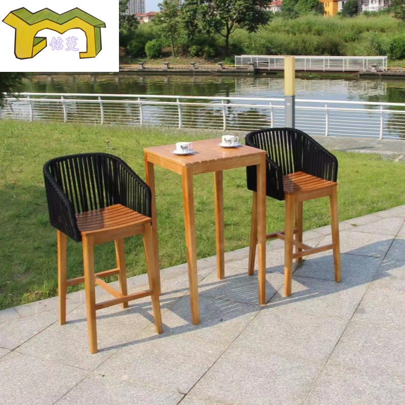 户外白蜡木桌子藤编椅子家具组合防水防晒防腐休闲室外三五件套,搬运/仓储/物流设备,立体仓库设备,淘宝优惠券,粉丝福利购,淘宝优惠卷