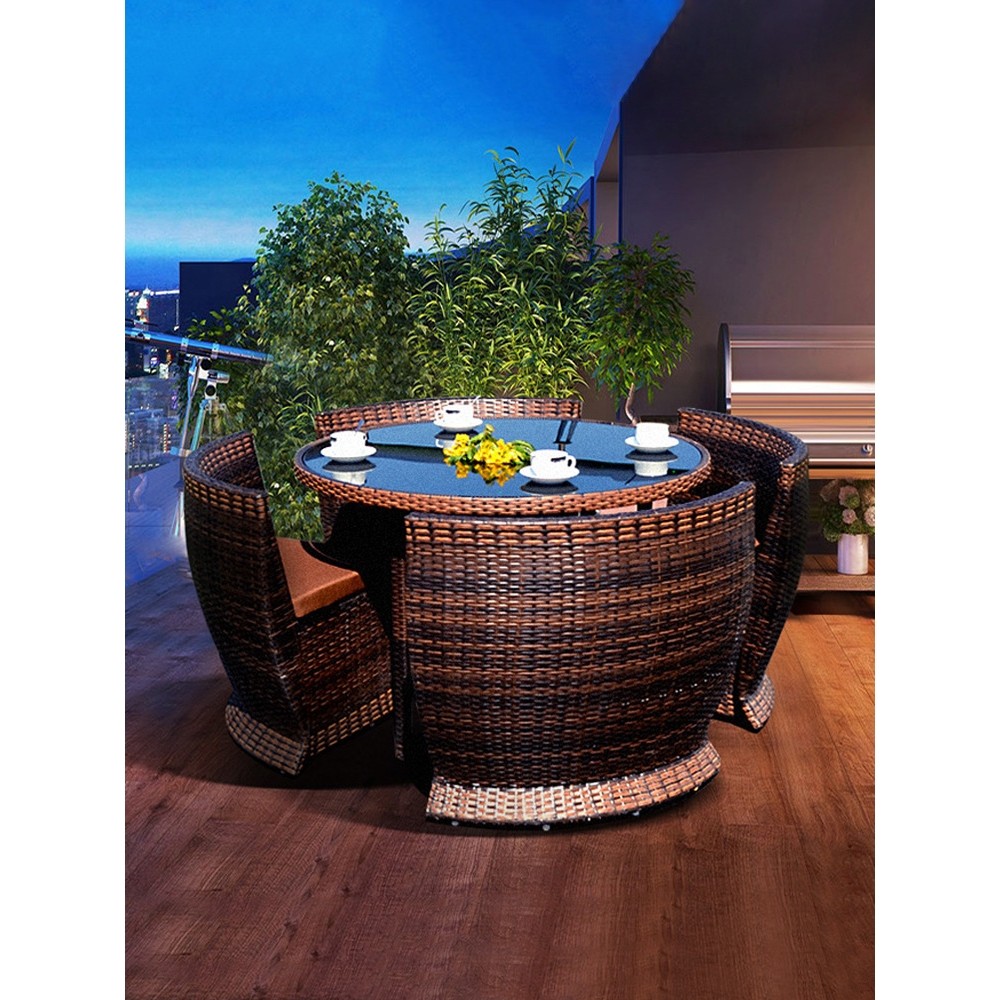 户外庭院桌椅休闲花园露台外摆防晒防水藤椅带伞组合室外藤编桌椅,搬运/仓储/物流设备,立体仓库设备,淘宝优惠券,粉丝福利购,淘宝优惠卷