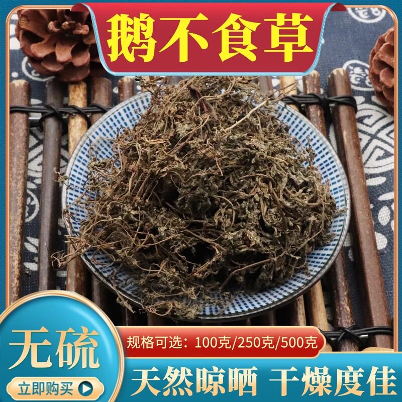 鹅不食草500g克中药材鹅不食草鹅不吃草鹅不食干草粉末食胡荽包邮