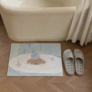 可爱金毛地毯吸水速干垫浴室垫防滑耐磨垫卫生间脚垫子软垫地垫子