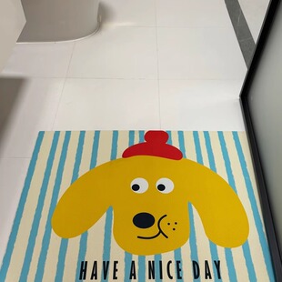 可爱卡通软硅藻泥地垫卫生间门口防滑吸水脚垫浴室防滑垫-淘宝网