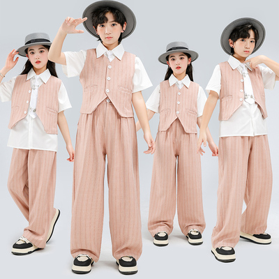 街舞儿童潮服男童六一西装套装服