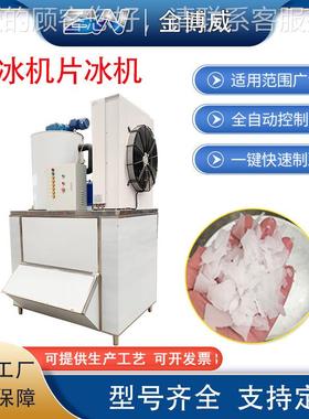 薄片冰机商用全自动制冰机300公大功率FQT片冰斤机助海鲜自鳞片冰