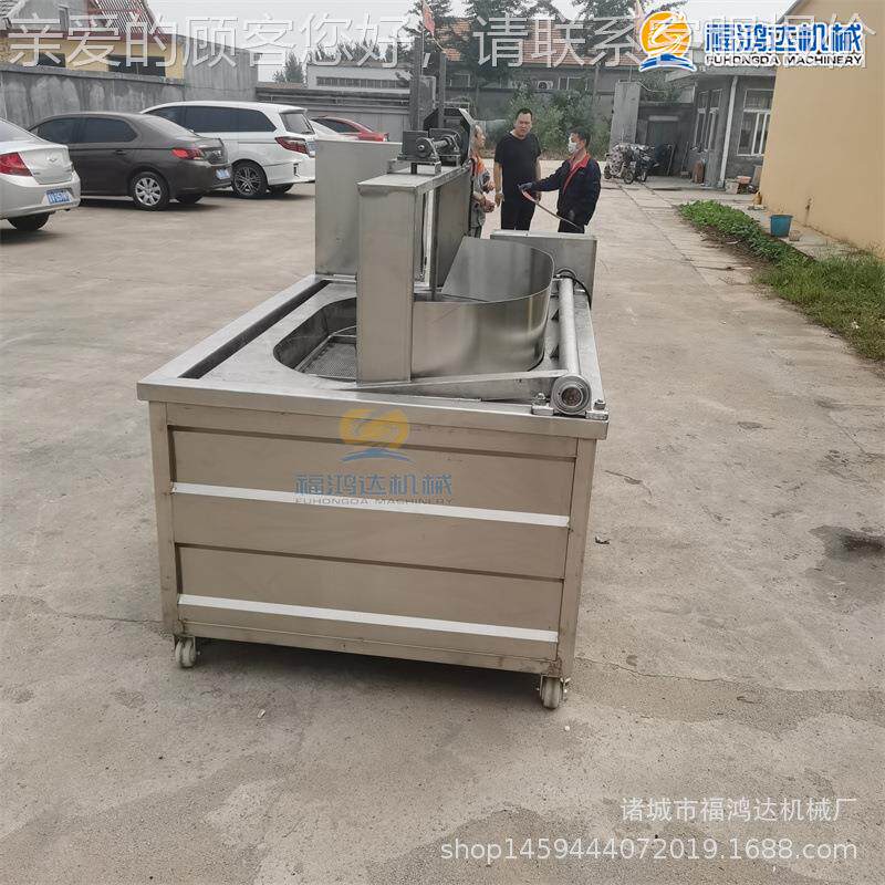 鳗鱼电加热肚油炸锅 干货鱼胶自料动出油炸机鱼SFV鳔带搅 拌的油