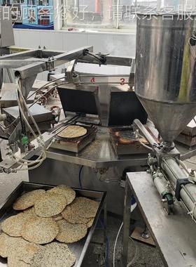 全自动焦焦饼机器鸡内加金焦馍IQD生饼产厂家热板可定机器生产厂