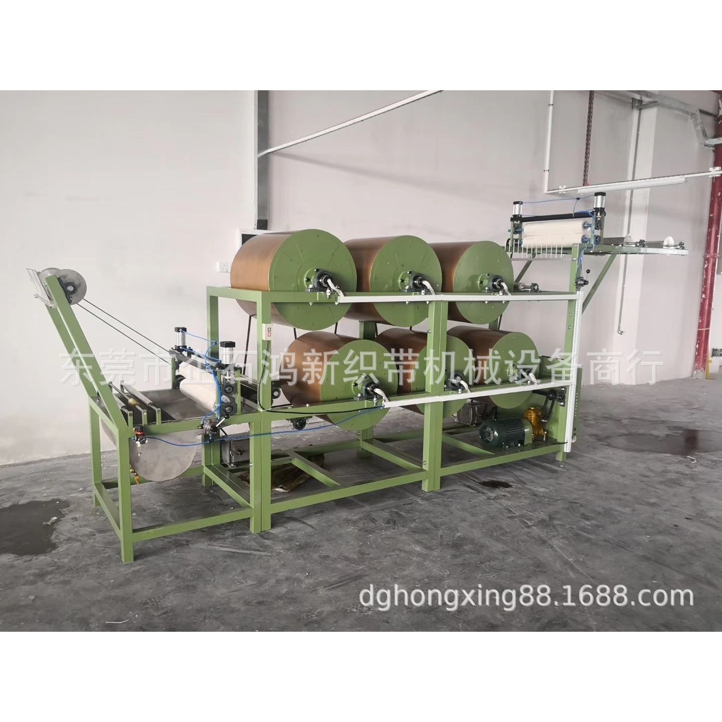 两筒烫带机 (直径600mm*长1.5M) 1台 (双变频 贴高温胶布)