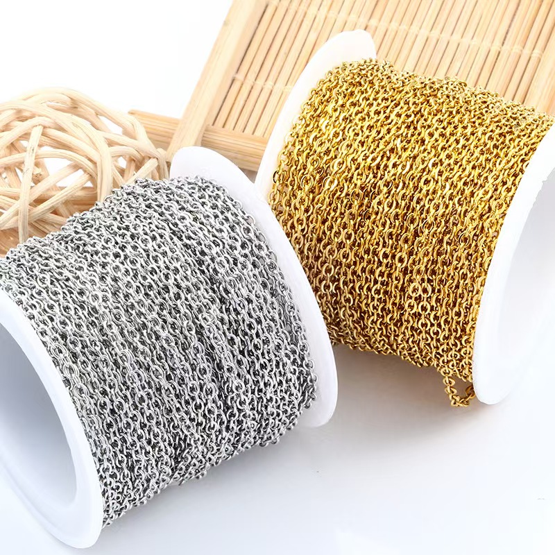 不锈钢真空镀金O子链条